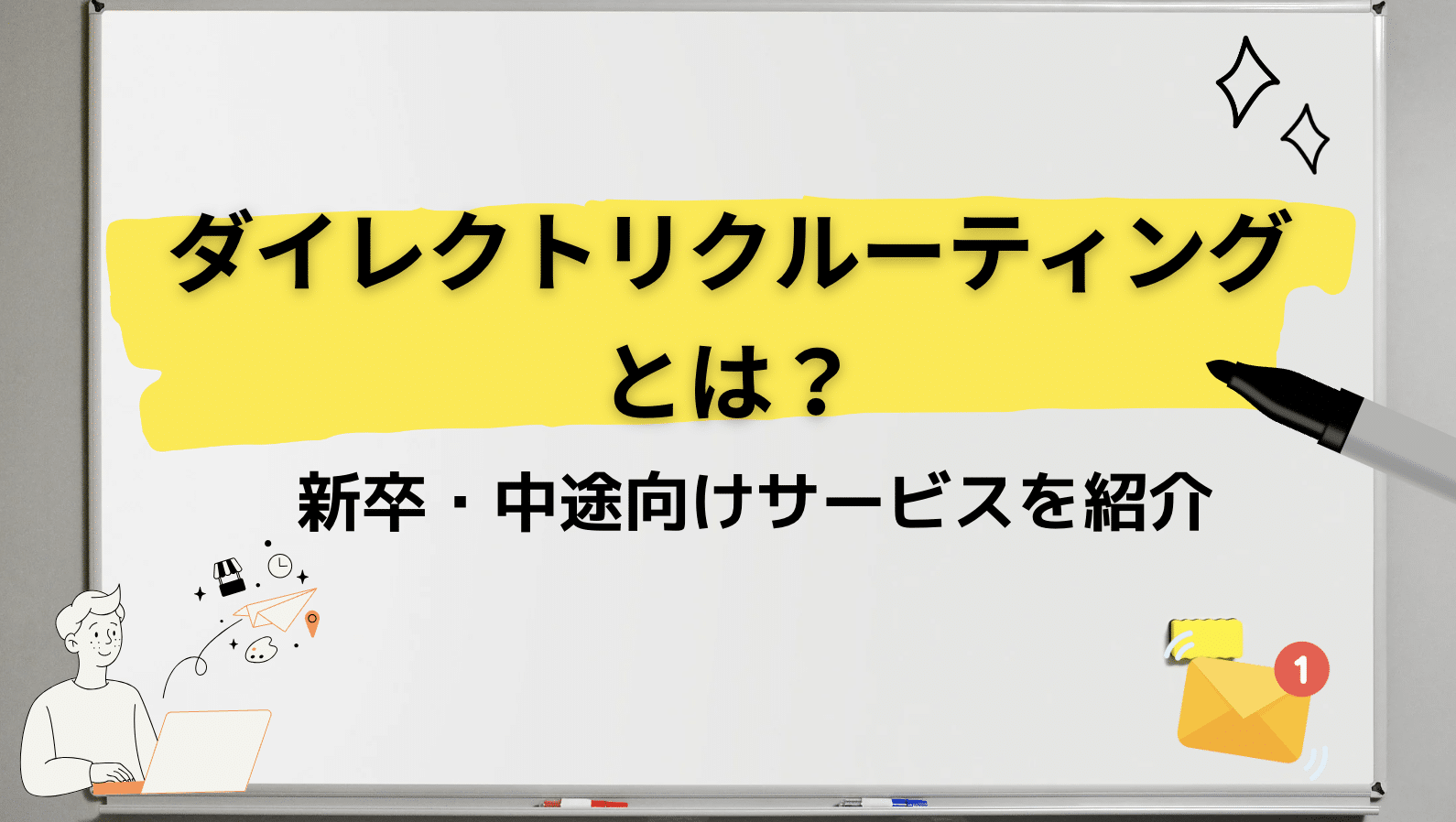 ダイレクトリクルーティングとは？新卒・中途向けサービスを紹介